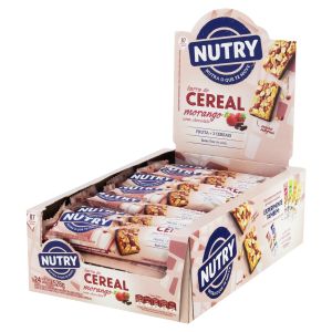 BARRA DE CEREAL MORANGO COM CHOCOLATE DP 12X24X22G