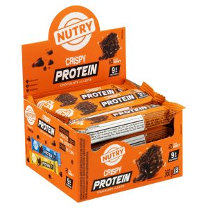 BARRA DE PROTEINA NUTRY CRISPY CHOCOLATE A O LEITE 6X12X30G