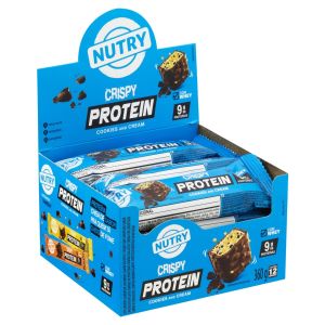 BARRA DE PROTEINA NUTRY CRISPY COOKIES 6X12X30G