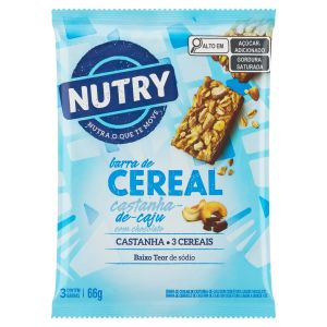 BARRA DE CEREAL CASTANHA DE CAJU C CHOCOLATE FP 24X3X22G