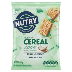 BARRA DE CEREAL COCO COM CHOCOLATE FP 24X3X22G