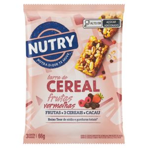 BARRA DE CEREAL FRUTAS VERMELHAS FP 24X3X22G