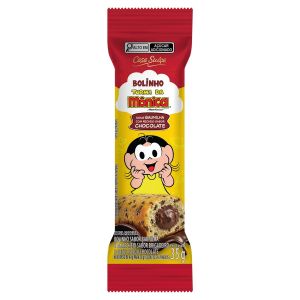 BOLINHO TURMA DA MONICA CASA SUICA BAUNILHA RECHEADO CHOCOLATE 20X35G