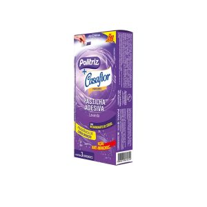 PASTILHA SANITARIA POLITRIZ LAVANDA CARTUCHO 12X3X10G
