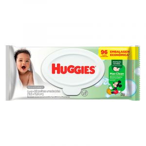 TOALHA UMEDECIDA HUGGIES MAX CLEAN C/96