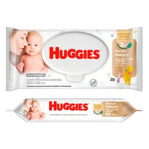 TOALHA UMEDECIDA HUGGIES PURE CARE C/48