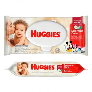 TOALHA UMEDECIDA HUGGIES SUPREME C/48