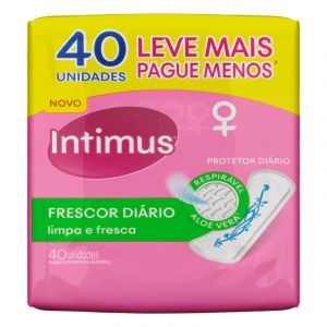 PROTETOR DIARO INTIMUS SEM ABAS FRESCOR DIARIO LEVE MAIS PAGUE MENOS C/40